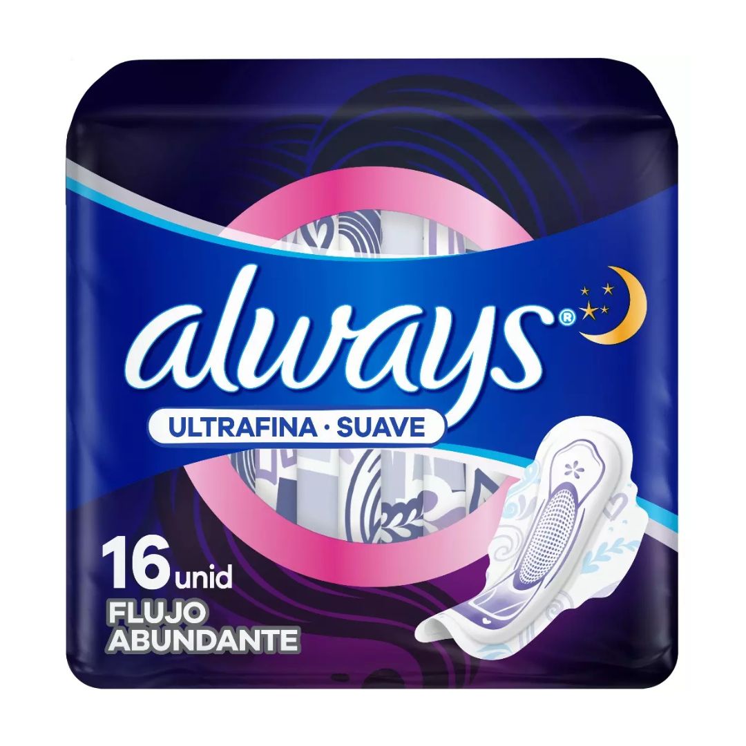 Always Toalla Higiénica Nocturna Ultrafina 16 unidades