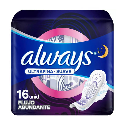 Always Toalla Higiénica Nocturna Ultrafina 16 unidades