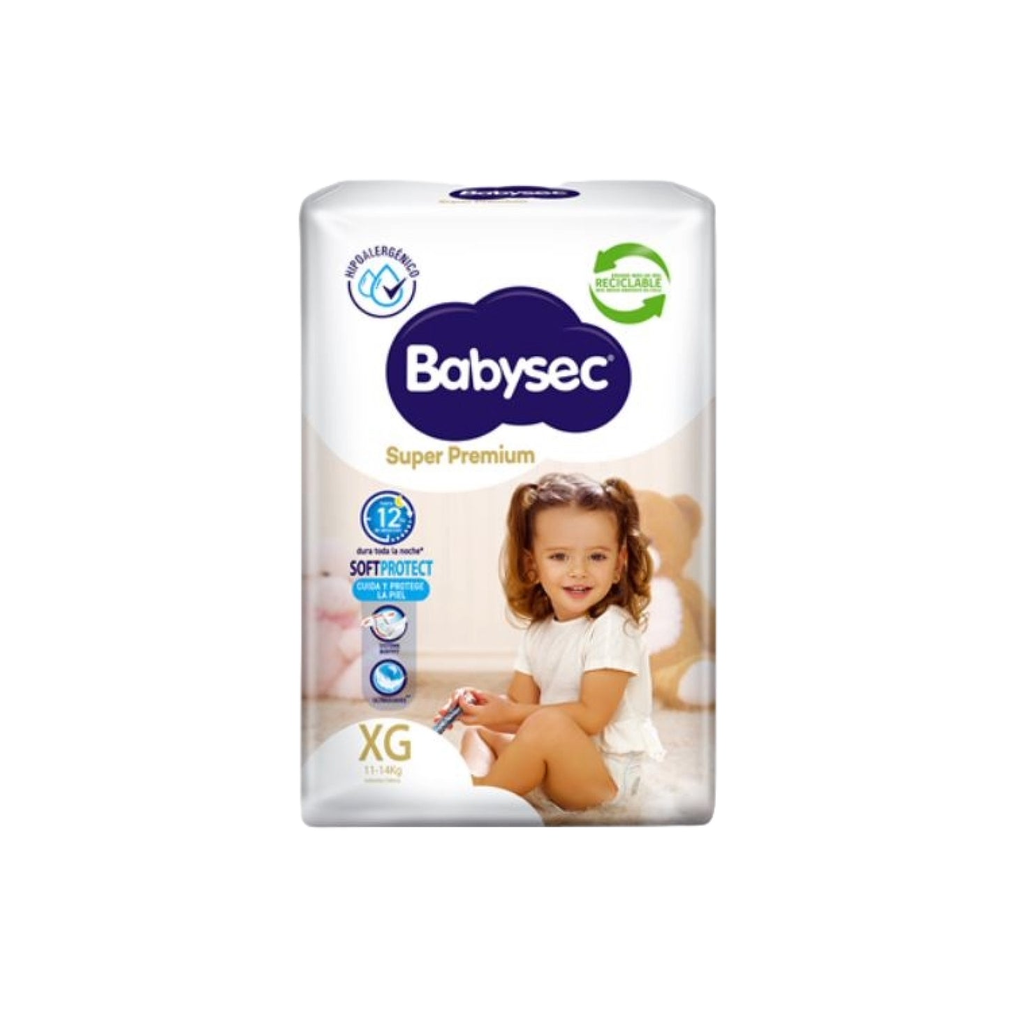 Babysec Super Premium Pañal talla XG / 14 Unidades