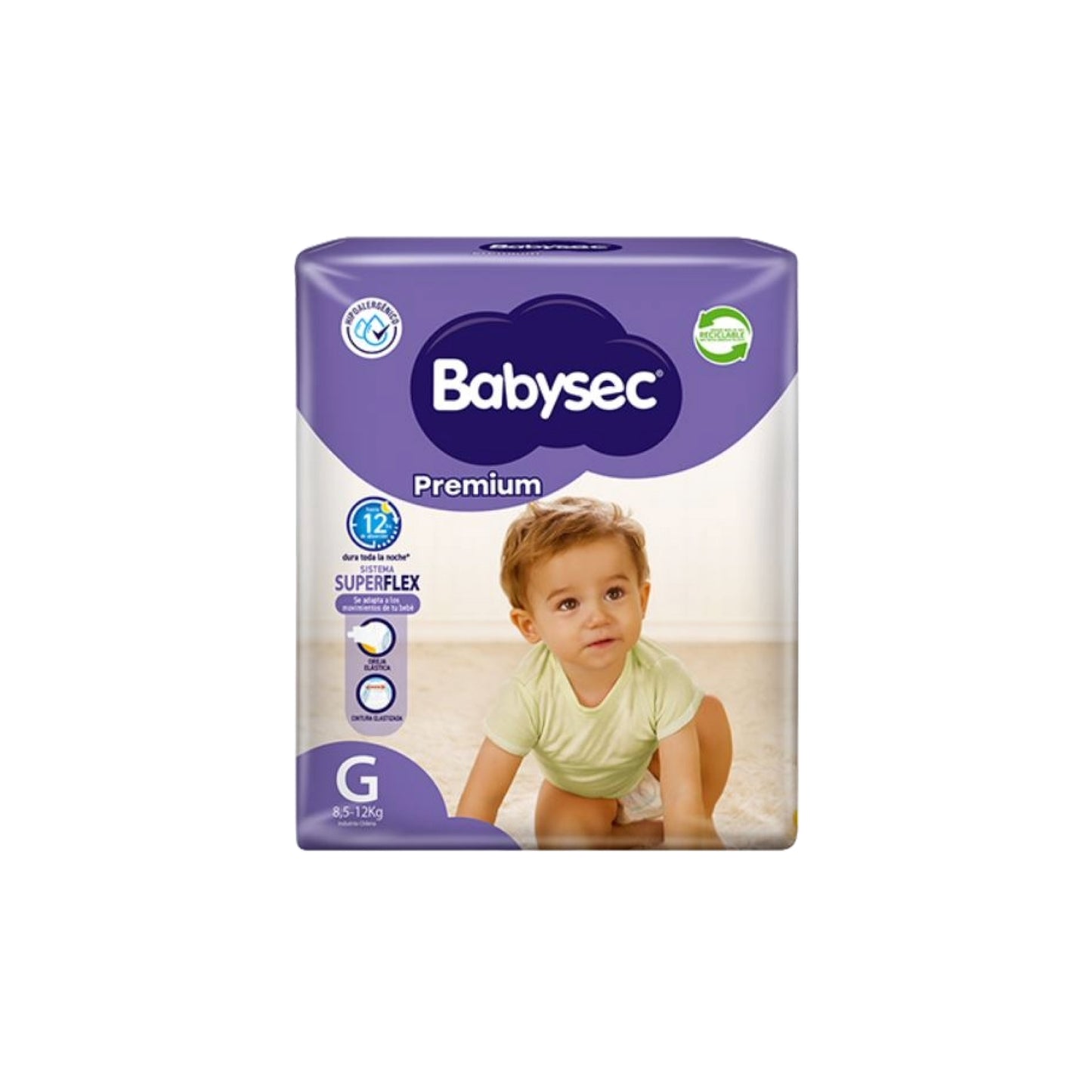 Babysec Premium Pañal talla G / 18 Unidades