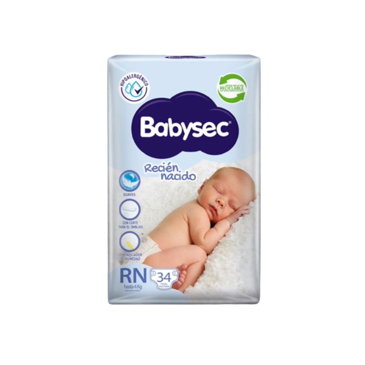 Babysec Pañal RN / 34 Unidades