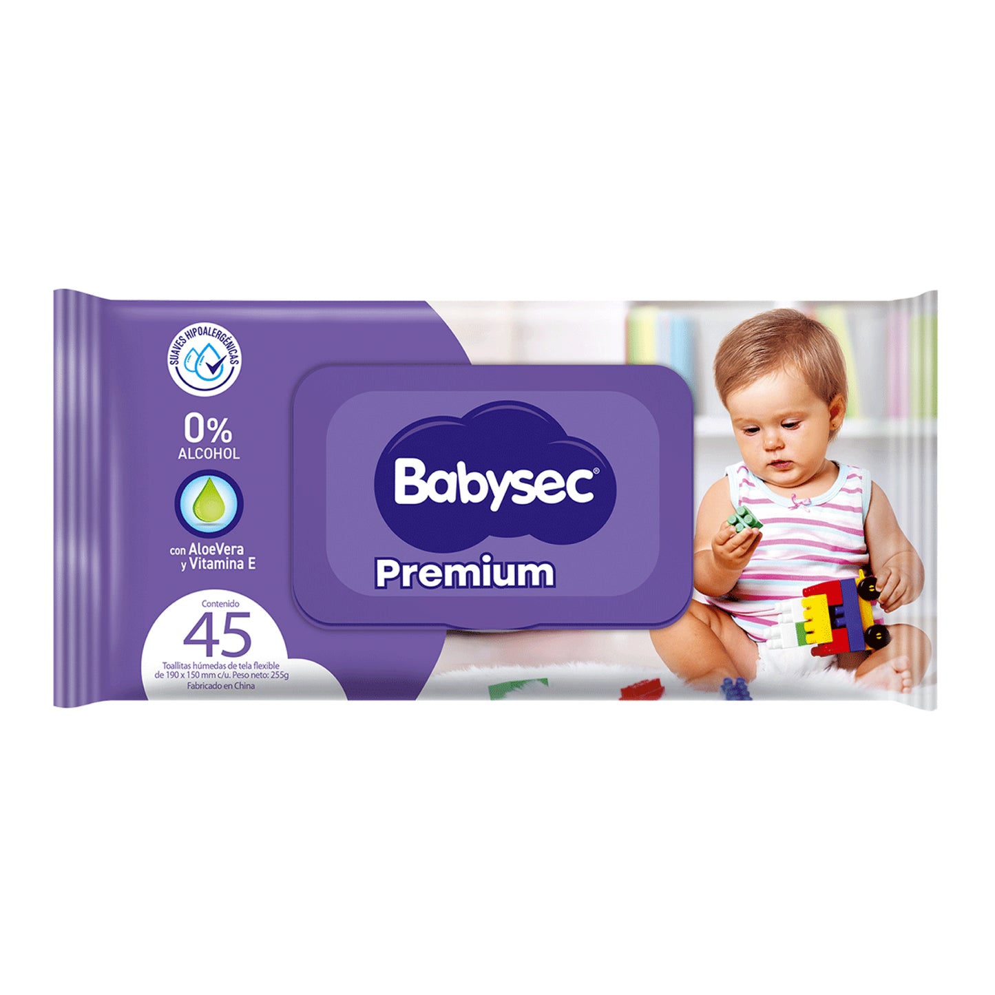 Babysec Toallitas Húmedas / 45 Unidades