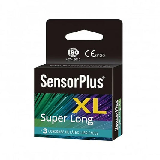 SensorPlus Preservativos Super Long XL / 3 unidades