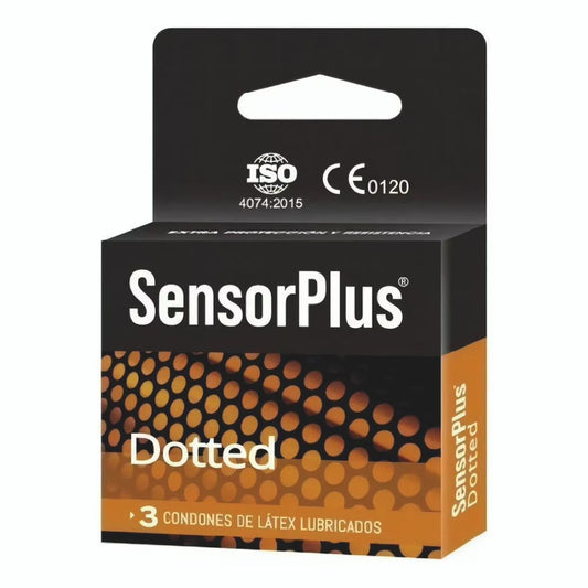 SensorPlus Preservativos Dotted / 3 unidades