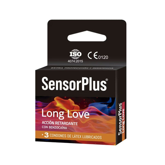SensorPlus Preservativos Long Love / 3 Unidades