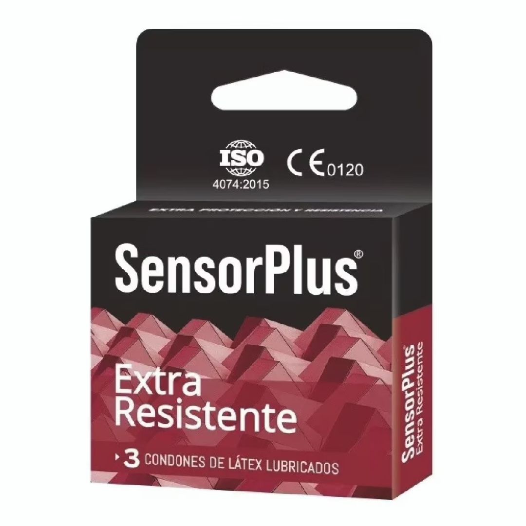SensorPlus Preservativos Extra Resistentes / 3 unidades