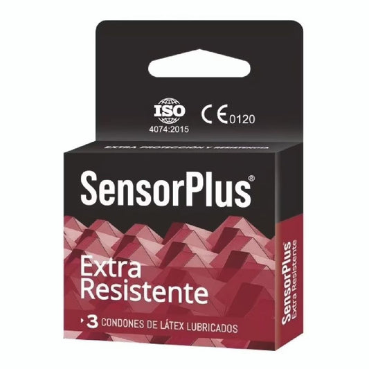 SensorPlus Preservativos Extra Resistentes / 3 unidades