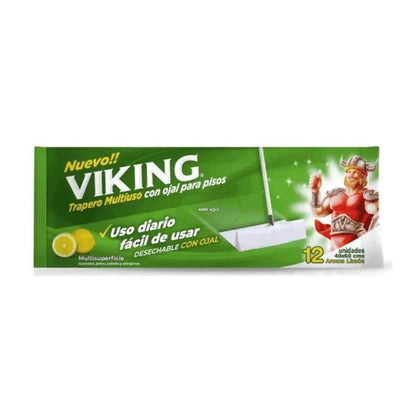 Viking Trapero Húmedo Multiuso Cítrico 12 unidades