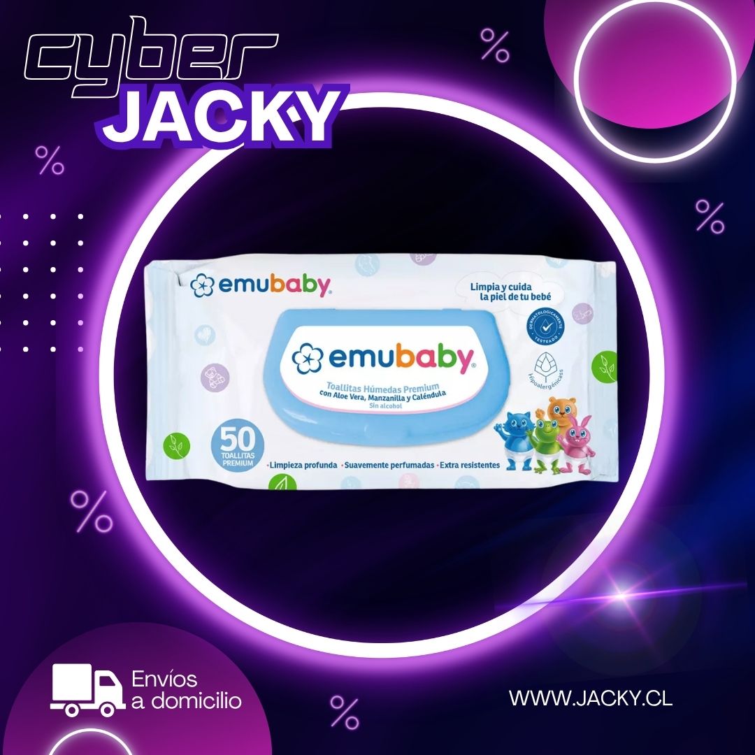 Emubaby Toalla Húmeda x 50 unidades