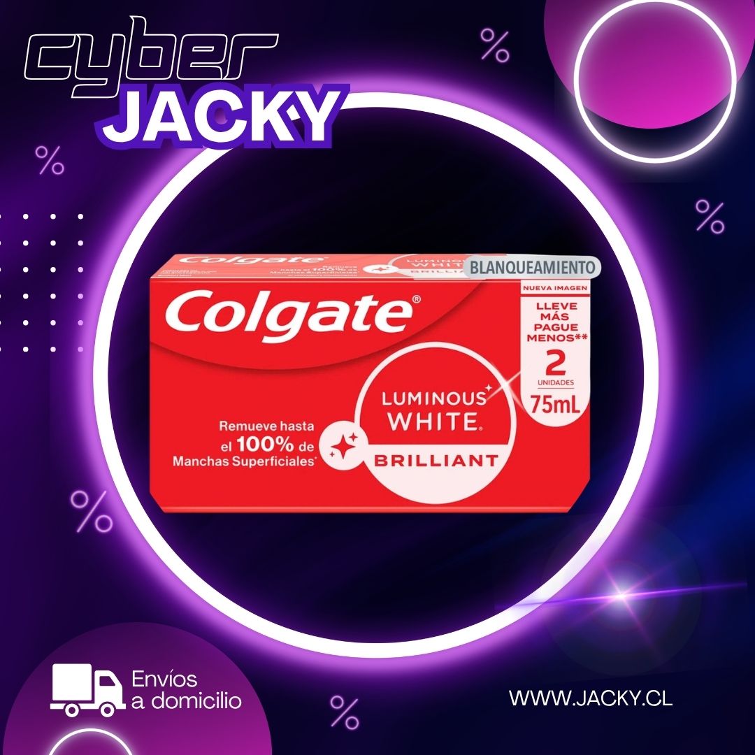 Colgate Crema Dental Luminous White Pack 2 unidades x 75 ml