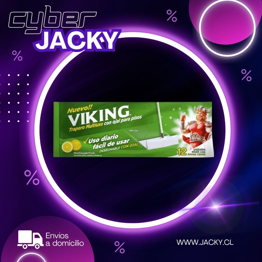 Viking Trapero Húmedo Multiuso Cítrico 12 unidades