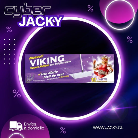 Viking Trapero Húmedo Multiuso Lavanda 12 Unidades