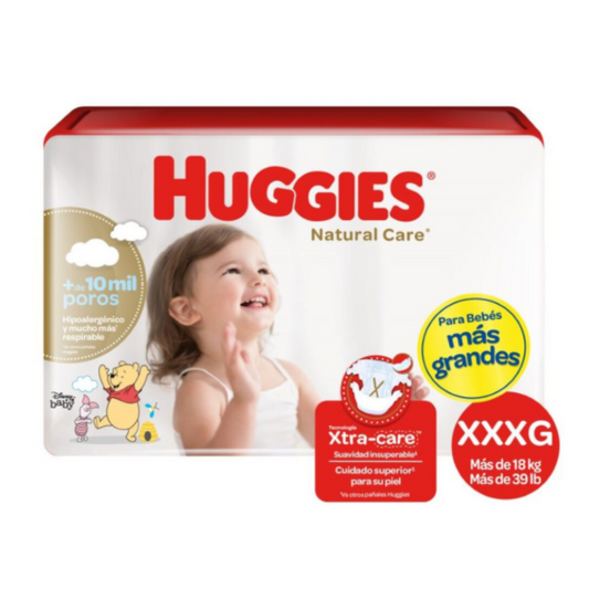 Huggies Natural Care MALETA Talla XXXG / 48 Unidades