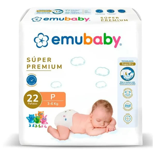 Emubaby Pañal Premium talla P / 22 pañales