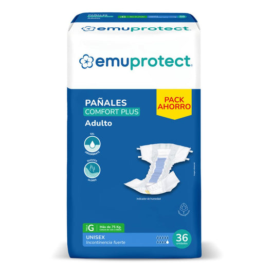Emuprotect Pañal Talla G / 36 unidades