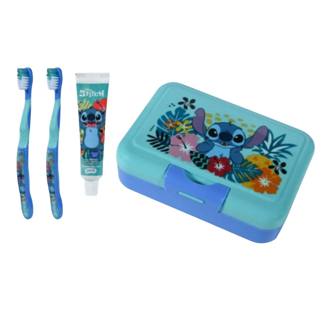 Gelatti Pasta de Dientes + 2 Cepillos + Lonchera Stitch