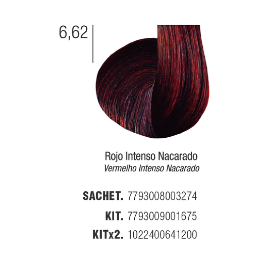 Issue Tintura 6.62 Rojo Intenso Nacarado