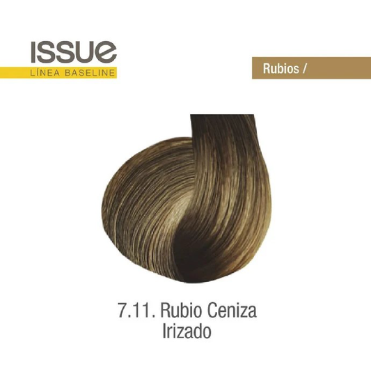 Issue Tintura 7.11 Rubio Ceniza Irizado