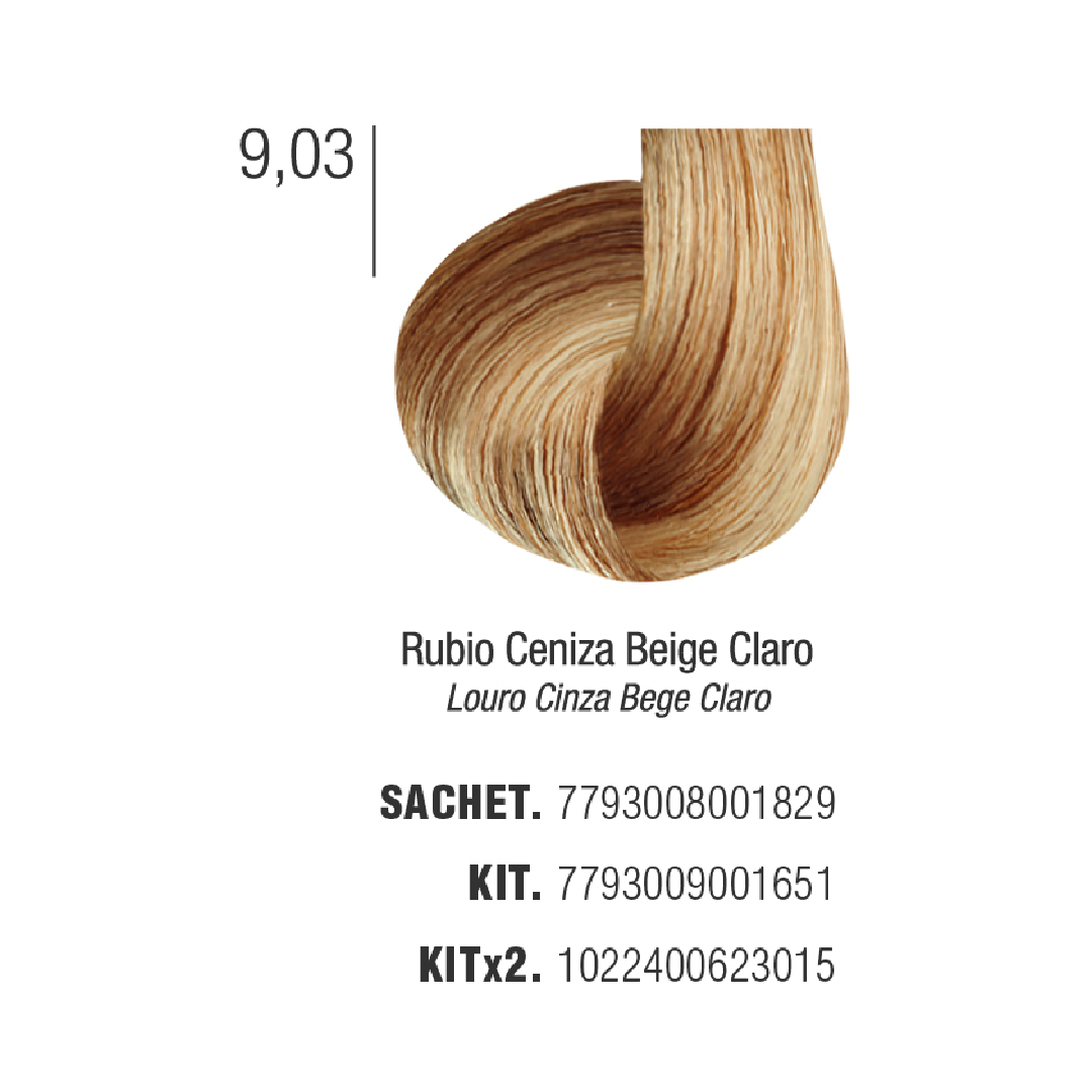 Issue Tintura 9.03 Rubio Ceniza Beige Claro