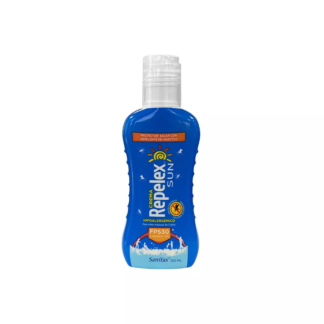 Repelex Repelente Sun Fps 30 Crema 100 Ml.