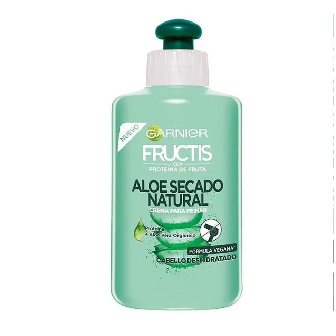 Fructis Crema de Peinar Aloe Secado Natural 300 ml