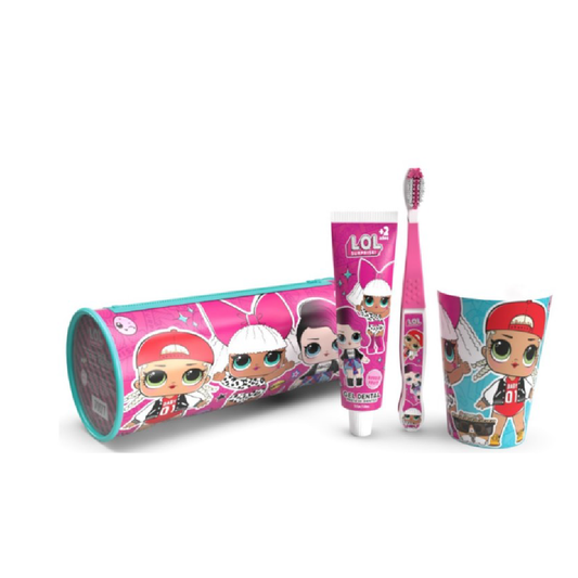 Gelatti Set Cepillo+Pasta+Vaso Variedades