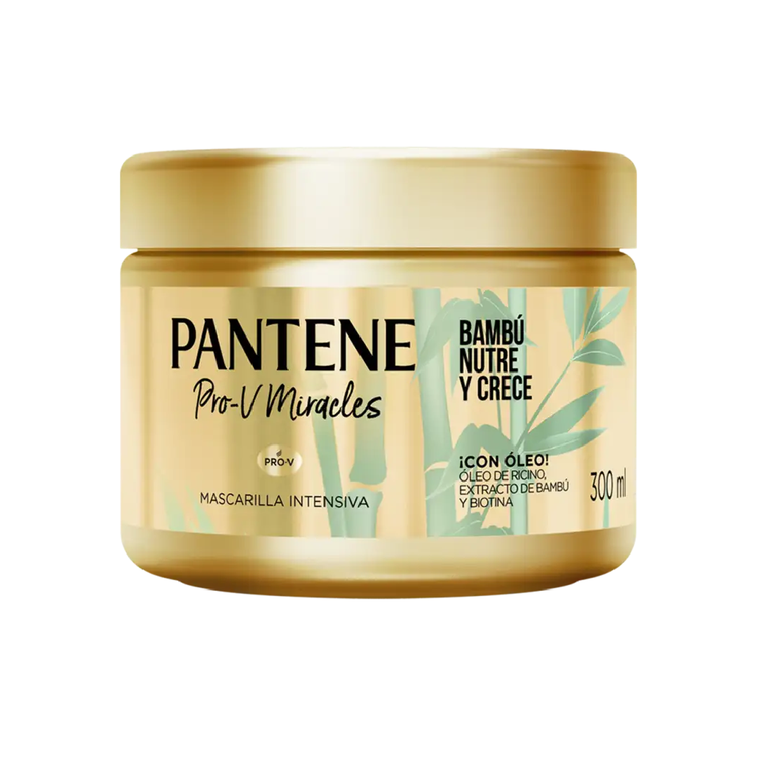 Pantene Mascarilla de Tratamiento Bambú Nutre y Crece 300 ml