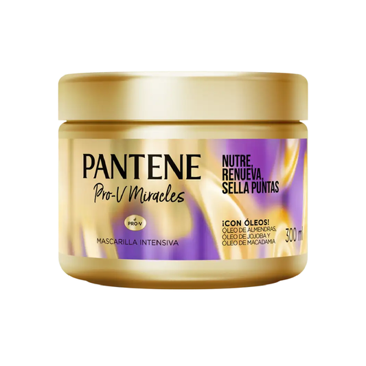 Pantene Mascarilla de Tratamiento Nutre, Renueva, Sella Puntas 300 ml