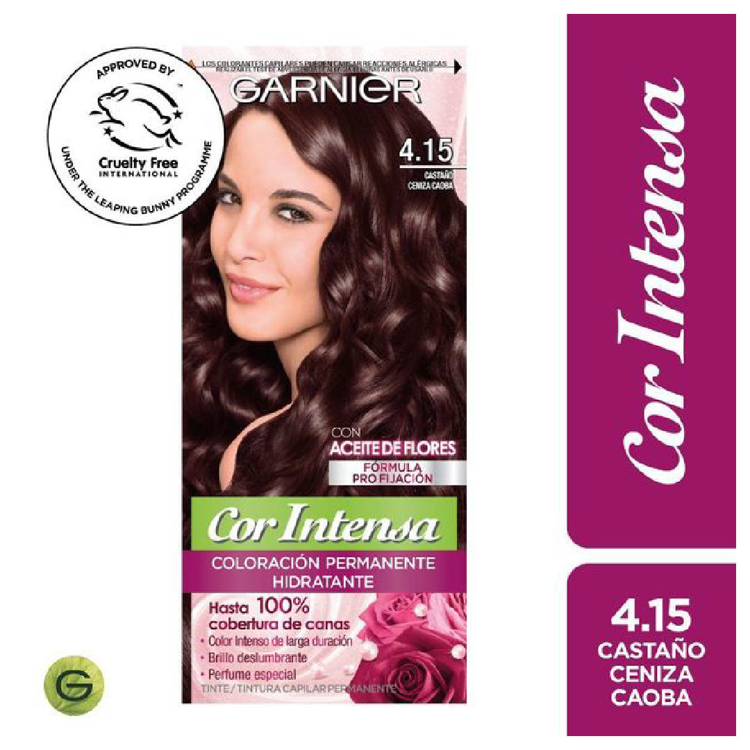 Nutrisse Cor Intensa Tintura 4.15 Castaño Ceniza Caoba