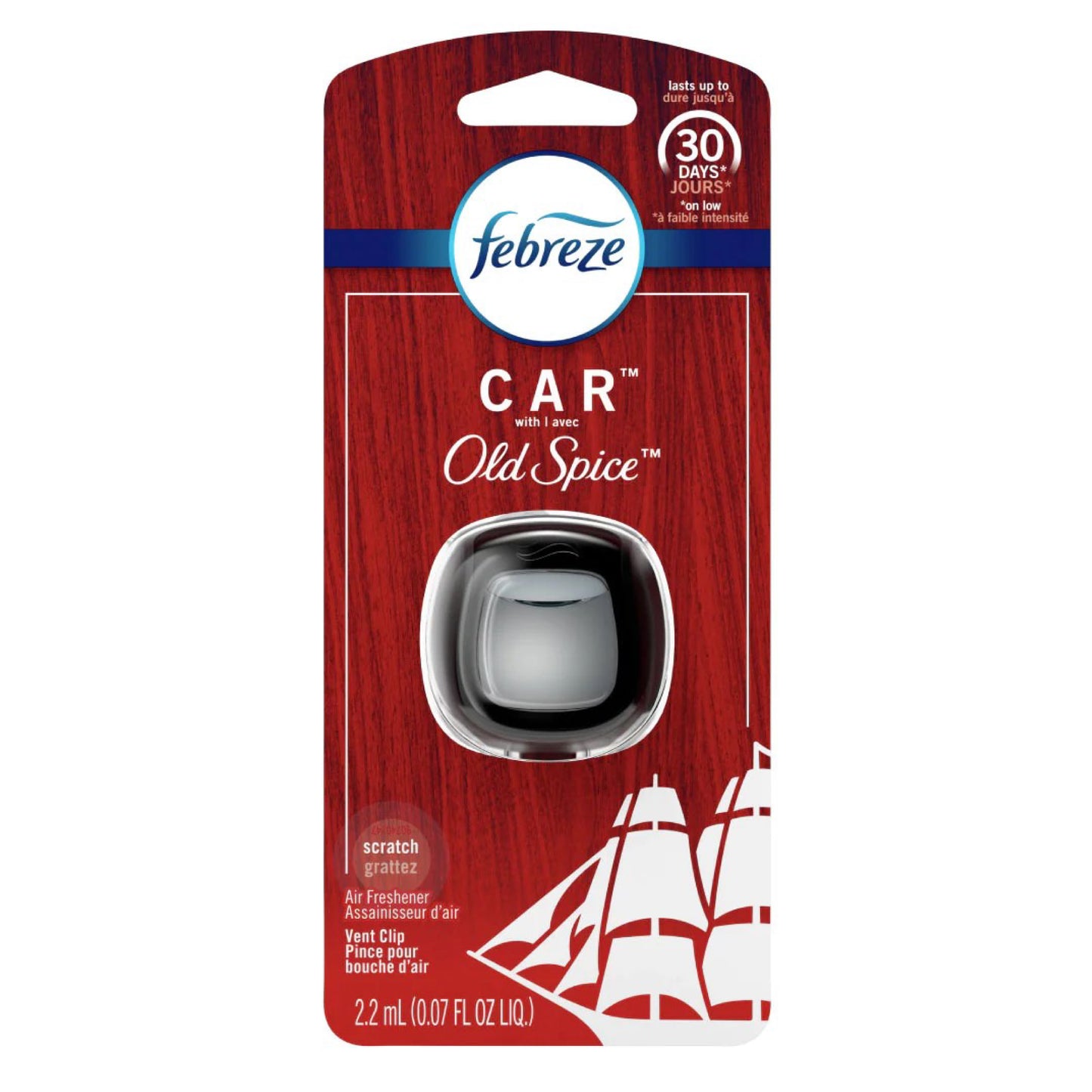 Febreze Aromatizante de Auto Old Spice 2.2 ml