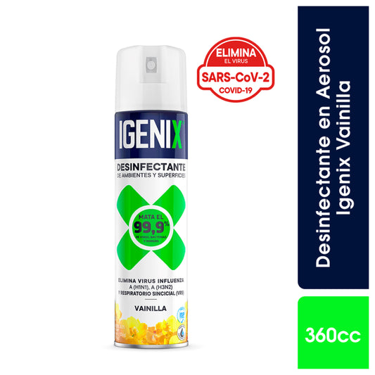 Igenix Desinfectante Ambiental Vainilla 360 cc