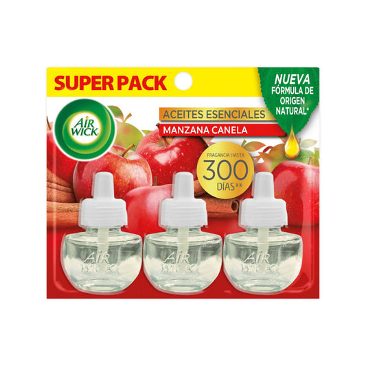 Air Wick 3 Aceites Manzana Canela 21 ml