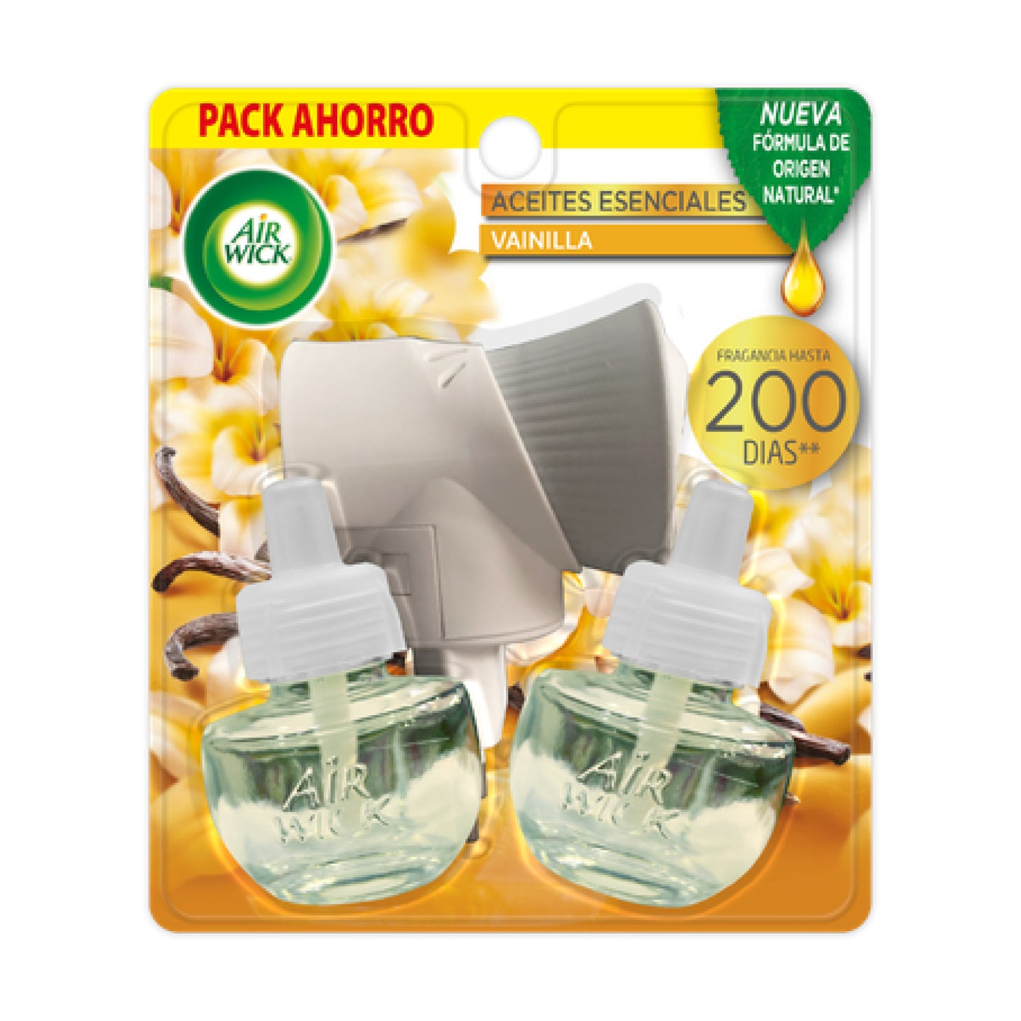 Air Wick Enchufe + 2 Aceites Vainilla 21 ml