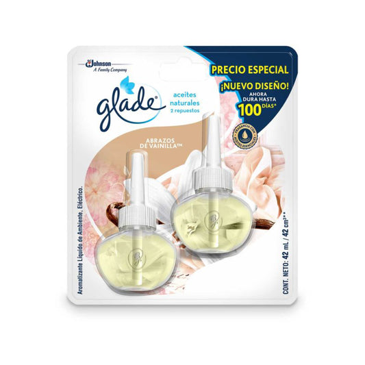 Glade 2 Aceites Encanto de Vainilla 21 ml