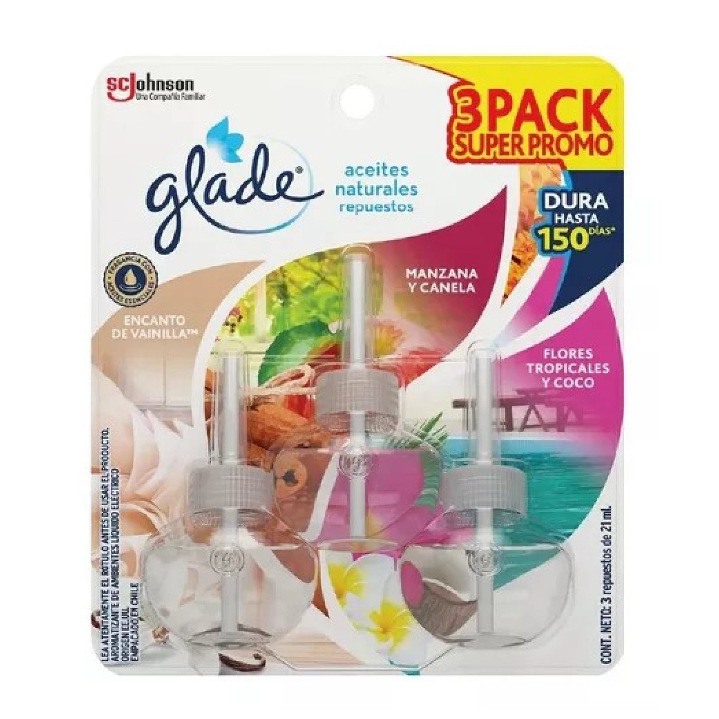 Glade 3 Aceites Surtido 21 ml