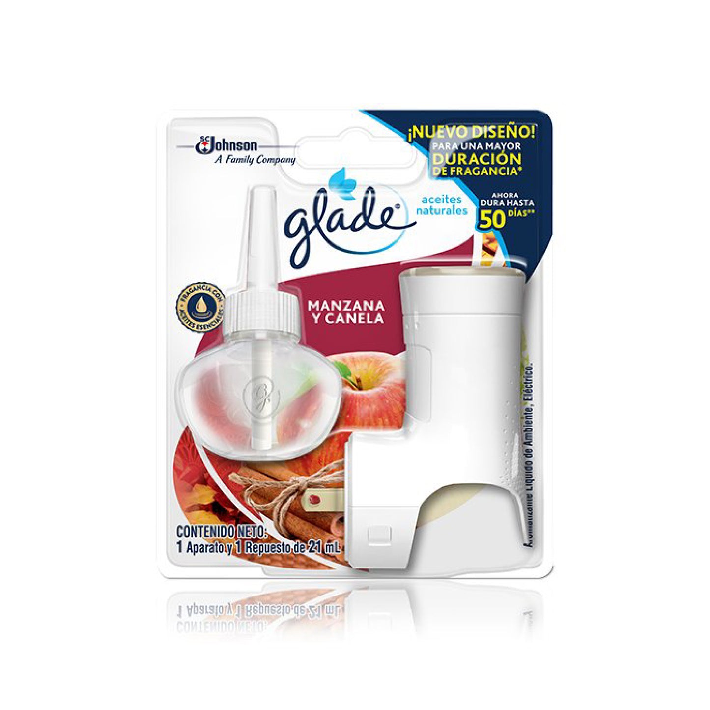 Glade Enchufe + 1 Aceite Manzana Canela 21 ml