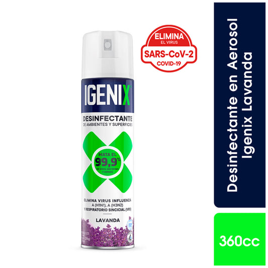 Igenix Desinfectante Ambiental Lavanda 360 cc