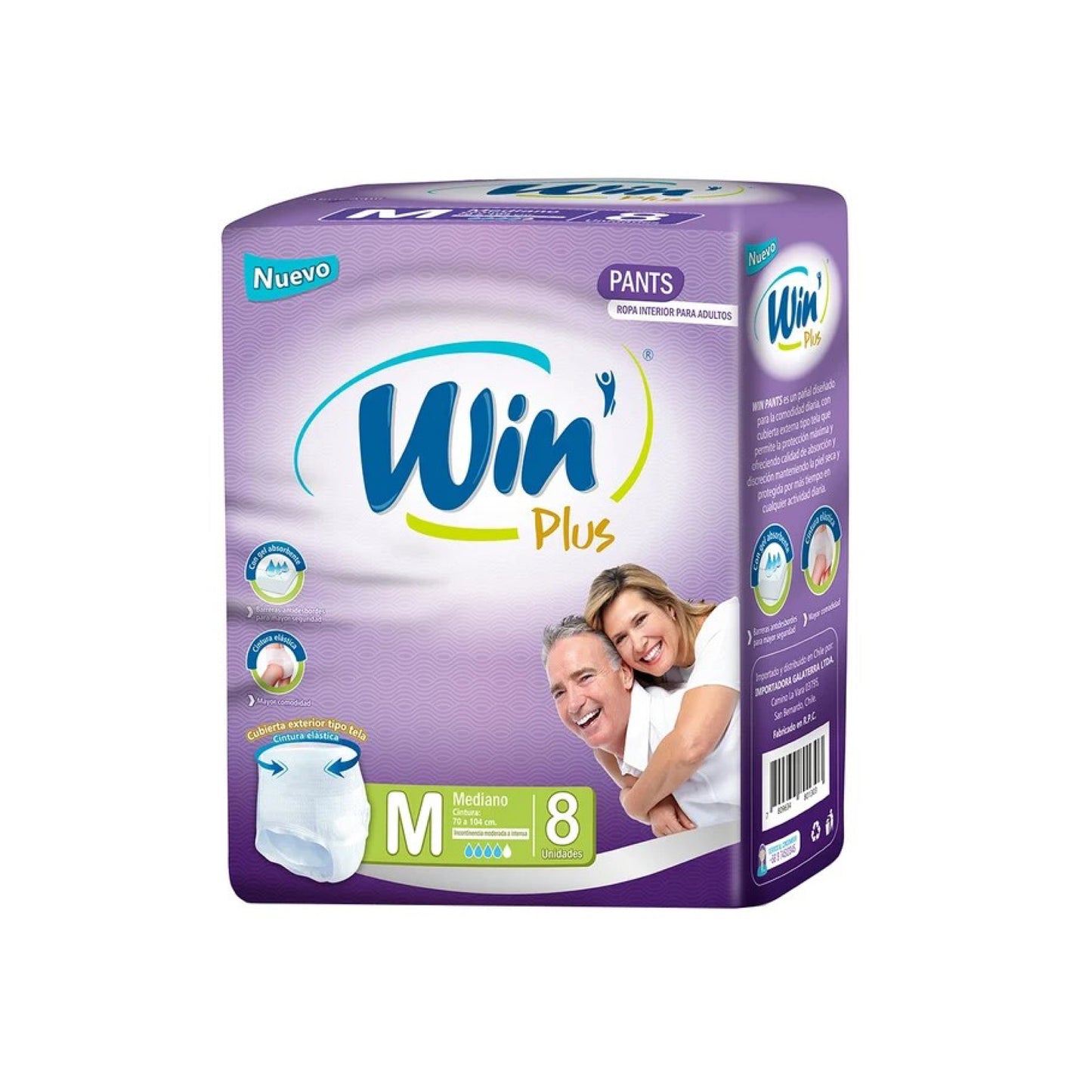 Win Plus Calzón M 8 Unidades