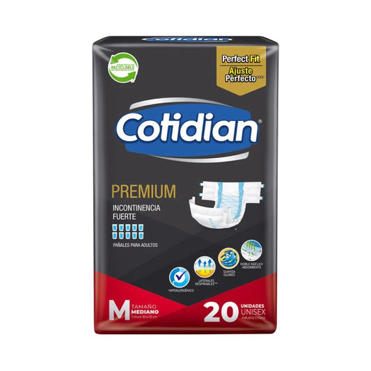 Cotidian Premium Pañal M 20 Unidades