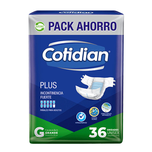 Cotidian Plus Pañal G 36 Unidades