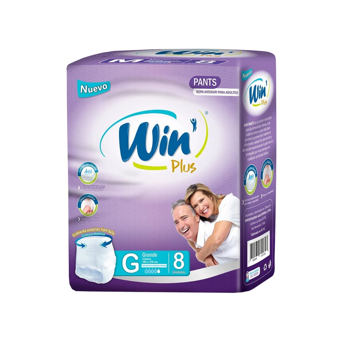 Win Plus Calzón G 8 Unidades