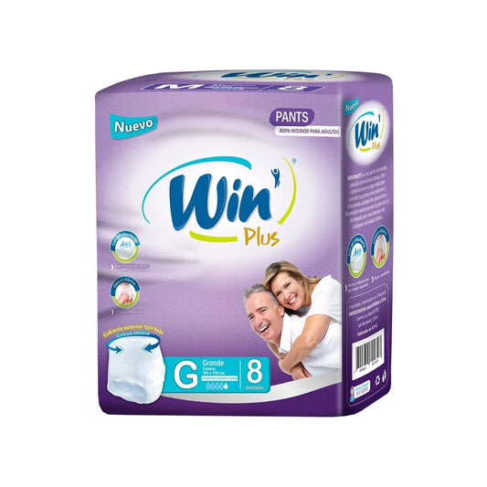 Win Plus Calzón G 8 Unidades