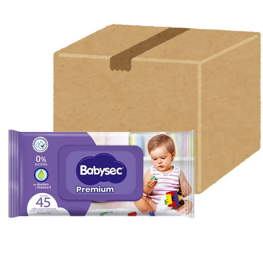 Babysec Toallas Húmedas 45 unidades / Caja 10 paquetes