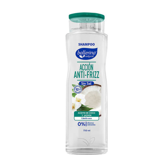 Ballerina Shampoo Aceite de Coco y Jazmín Frasco 750 ml