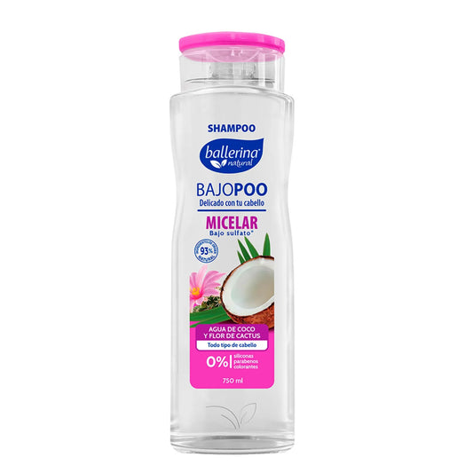 Ballerina Shampoo Bajopoo Micelar Frasco 750 ml
