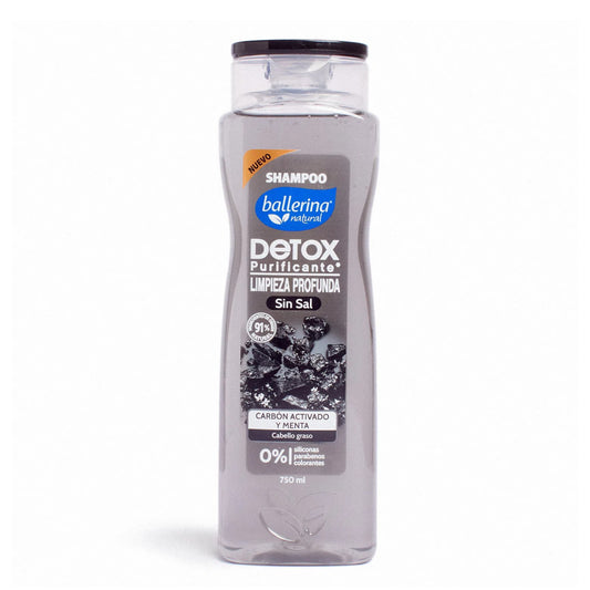 Ballerina Shampoo Detox Carbón Frasco 750 ml