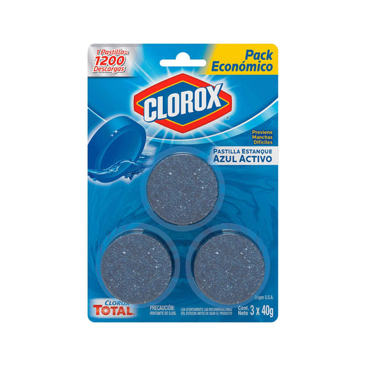 Clorox Pastillas Azules Para Estanque 3 Unidades