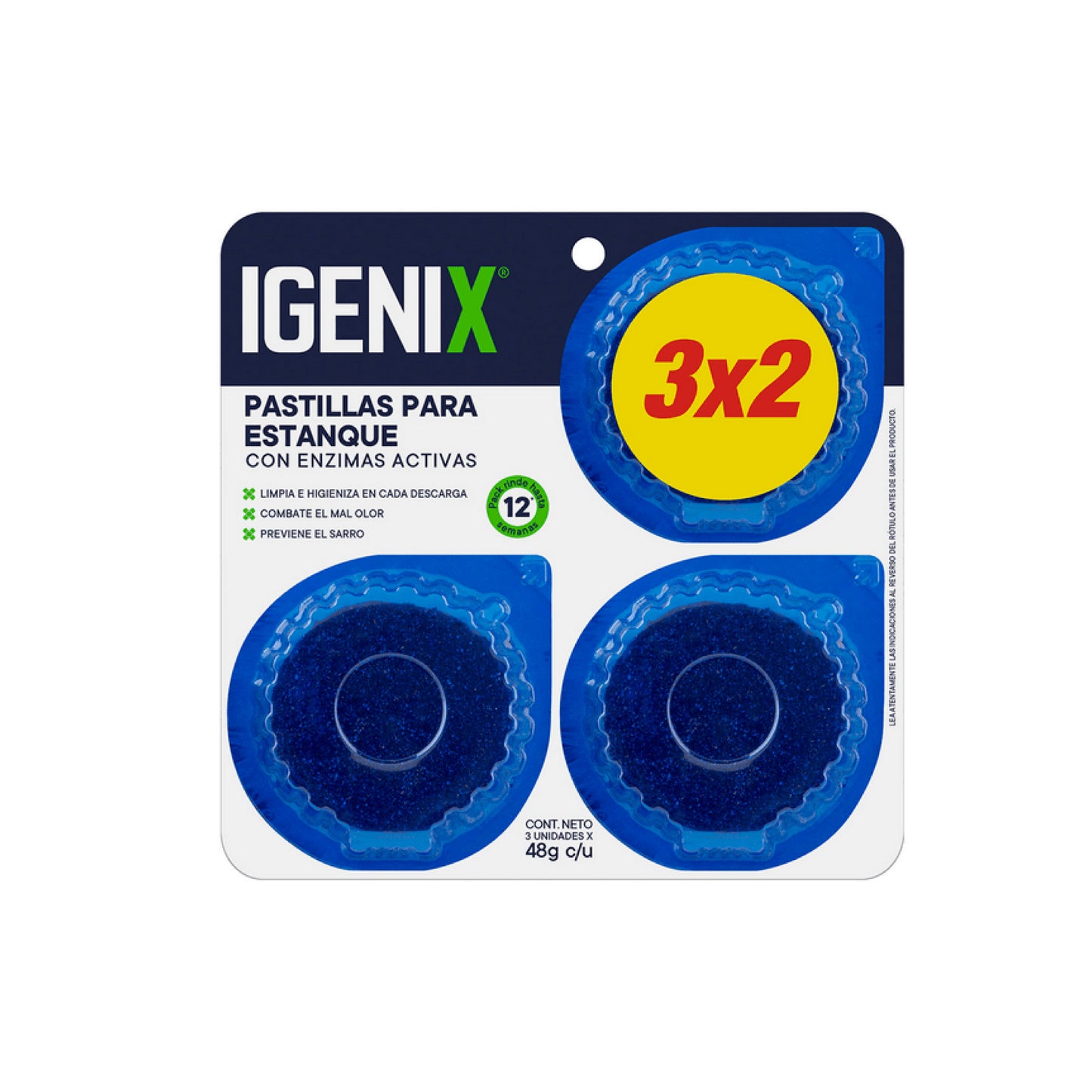 Igenix Pastillas Azules Para Estanque 3 Unidades