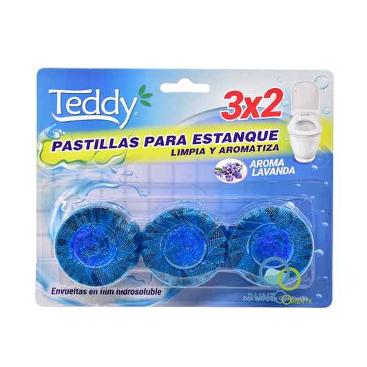 Teddy Pastillas Azules Para Estanque 3 Unidades