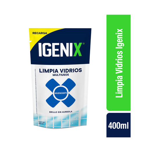 Igenix Limpia Vidrios Recarga 400 ml